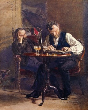 ツィター奏者 リアリズムのポートレート トーマス・イーキンス Oil Paintings